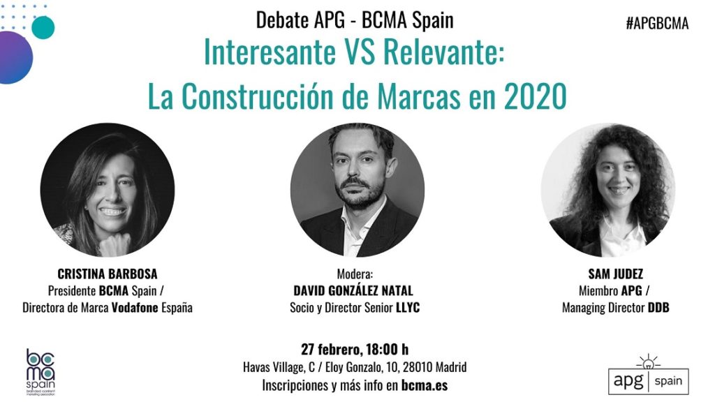 Debate APG - BCMA: Interesante VS Relevante: La Construcción de Marcas en 2020